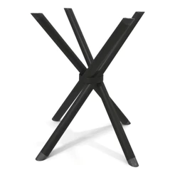 Base de Mesa Pé Mesa Aço Preta Reforçada Mesa Redonda ou Quadrada 4 Lugares