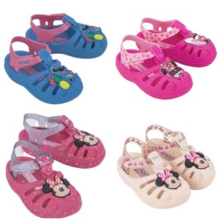 Sandália Papete Infantil Menina Minnei Stitch Babuche Grendene Kids