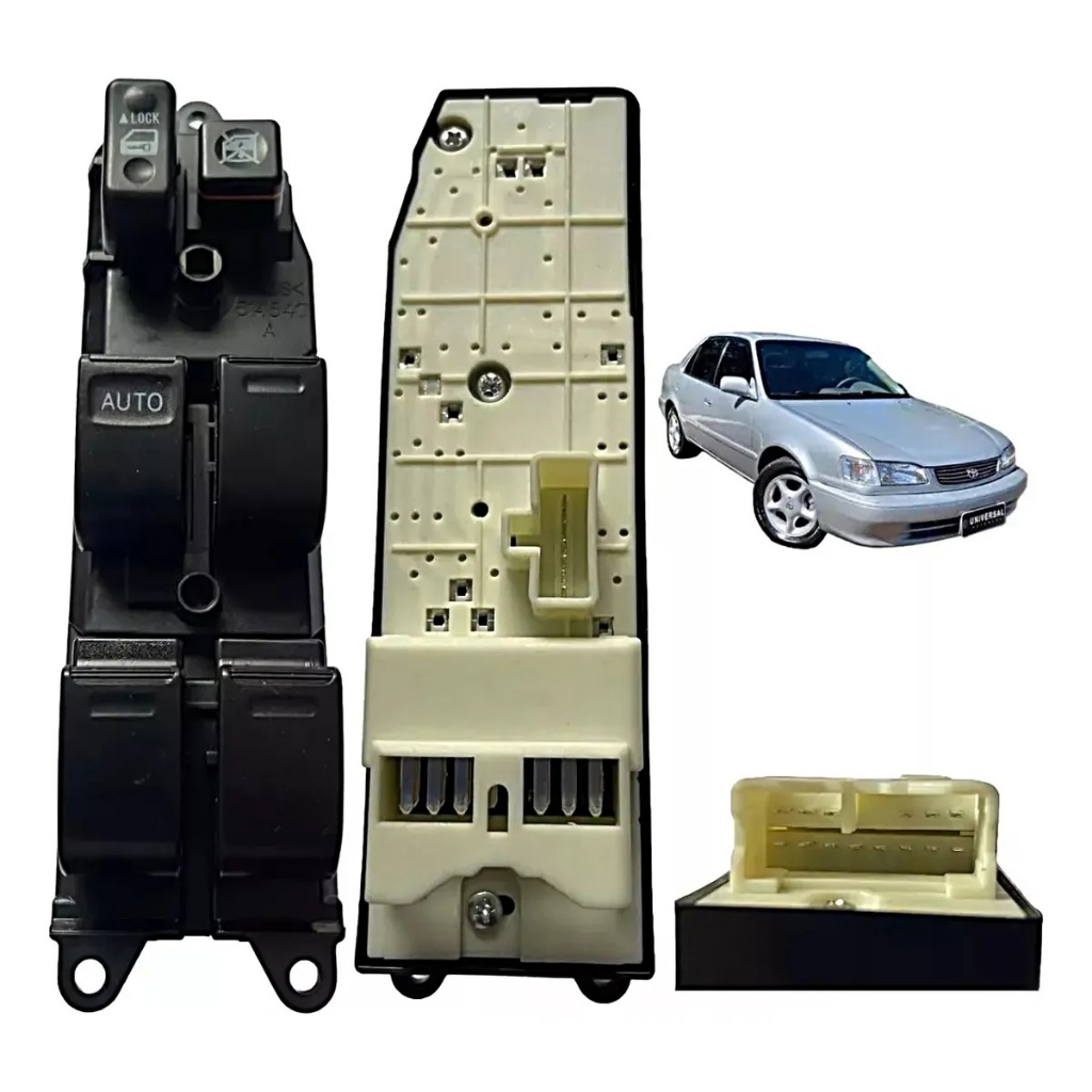 Botão Comando Interruptor Vidro Toyota Corolla 1998 Até 2002 em Oferta na Shopee