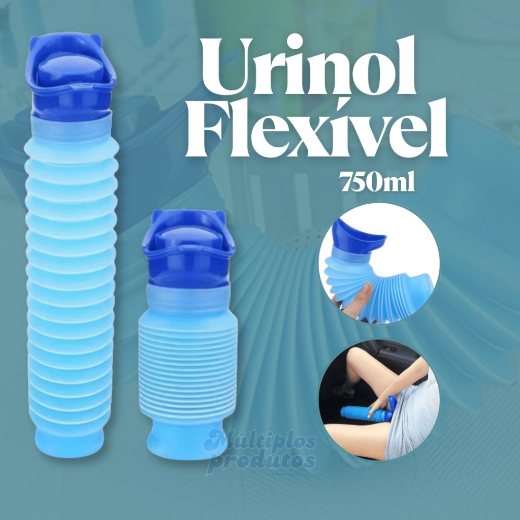 Urinol Flexível Mictorio de Plastico Uso Adulto de Viagem Dobravel e Portatil Motorista de Aplicativo Unissex