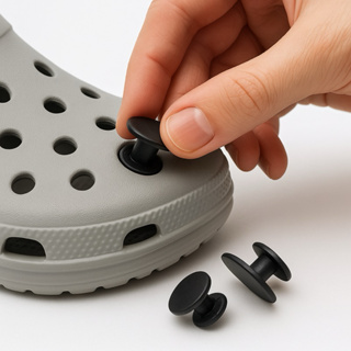 Pin Adaptador de apliques 25/50/100/200 Peças para sandália babuche 13mm em plástico em Oferta na Shopee