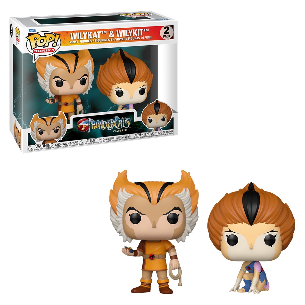 FUNKO POP TELEVISION THUNDERCATS CLASSIC - WILYKAT & WILYKIT 2-PACK (83776) NOVO ORIGINAL