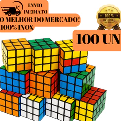 Kit 50/60/70/80/90/100PÇS Cubo Mágico Pequeno 5 x 5 x 5 Cm Clássico De Exercitar a Mente
