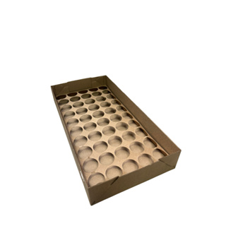 CAIXA 50 DOCES COM BERÇO 35X17,5X5 CM PARDO - 10 UNIDADES em Oferta na Shopee