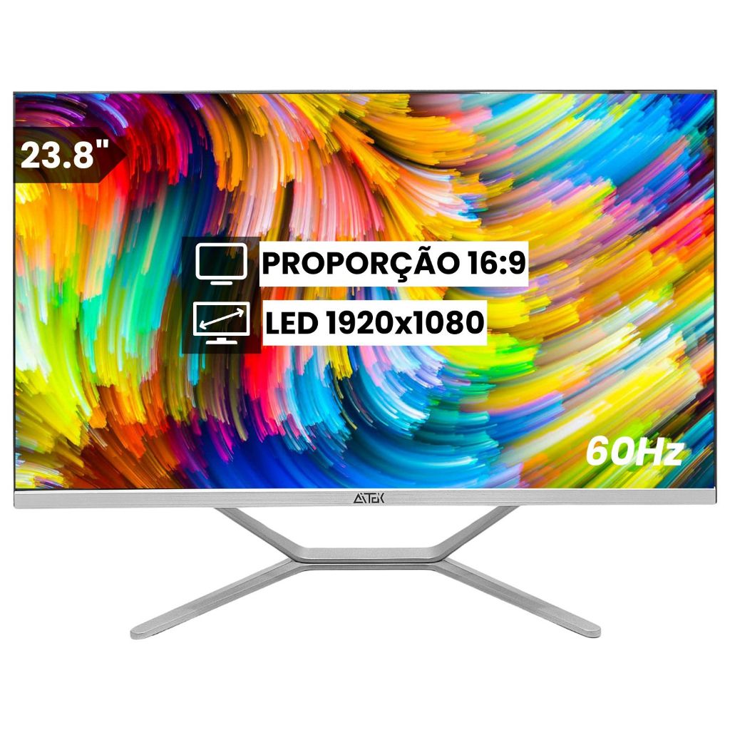 Computador All In One Aitek 23.8" Full HD Intel Core i7 1TB SSD 16GB RAM DDR3 - 