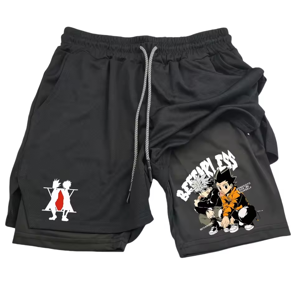 Short Compressão 2 em 1 Dry-Fit Spider Hunter x Hunter Mode Fitness Escolha Sua Estampa em Oferta na Shopee