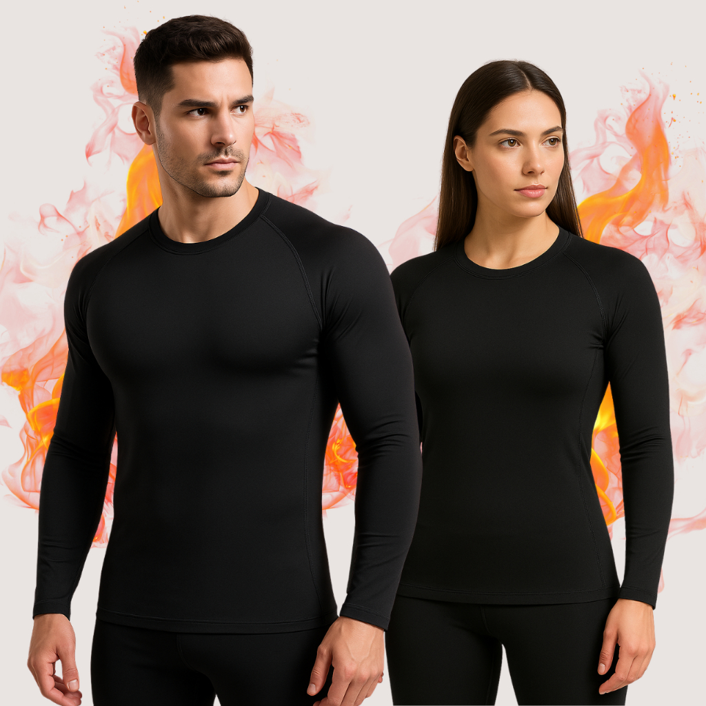 Camisa Térmica Segunda Pele Inverno Masculina Roupa Térmica Frio Intenso Preta