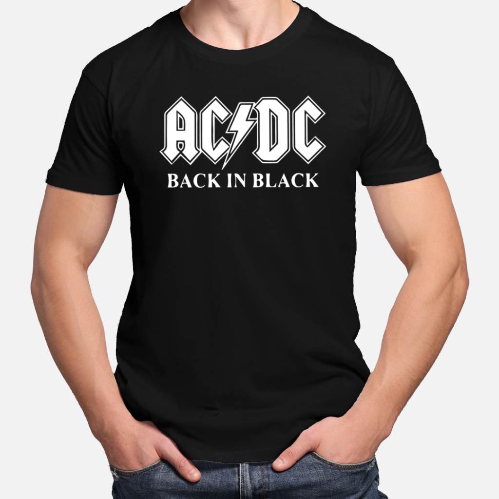 Camisa Camiseta 100% Algodão Masculina Feminina Unissex ACDC 03 em Oferta na Shopee