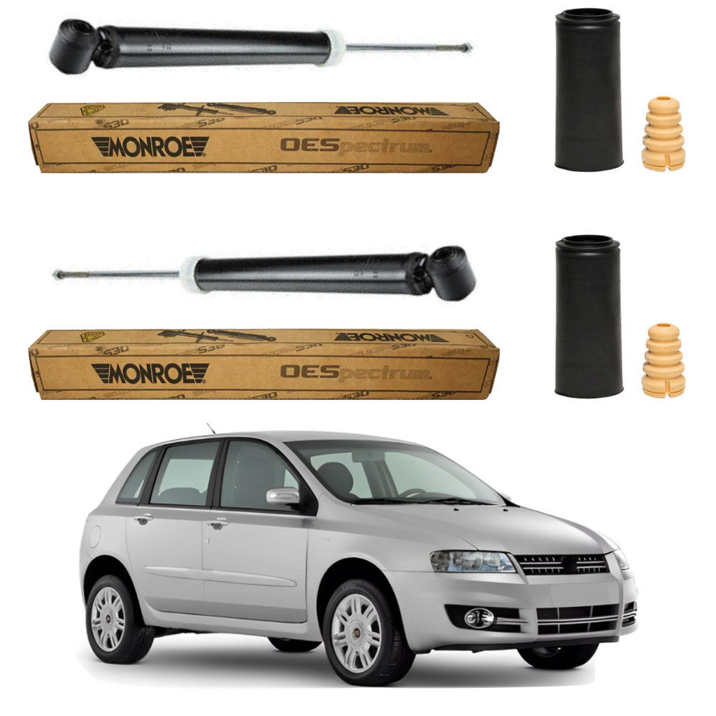 PAR AMORTECEDOR TRASEIRO STILO 2002 A 2010 MONROE + KIT