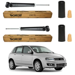 PAR AMORTECEDOR TRASEIRO STILO 2002 A 2010 MONROE + KIT