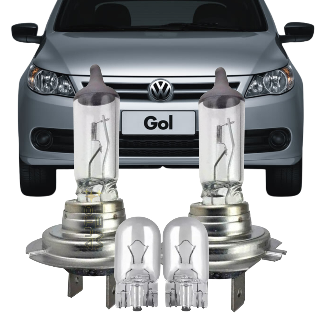 Lâmpadas H7 Farol Baixo Gol G5 G6 G7 Fox Polo Amarok Voyage Virtus Farol Foco Duplo