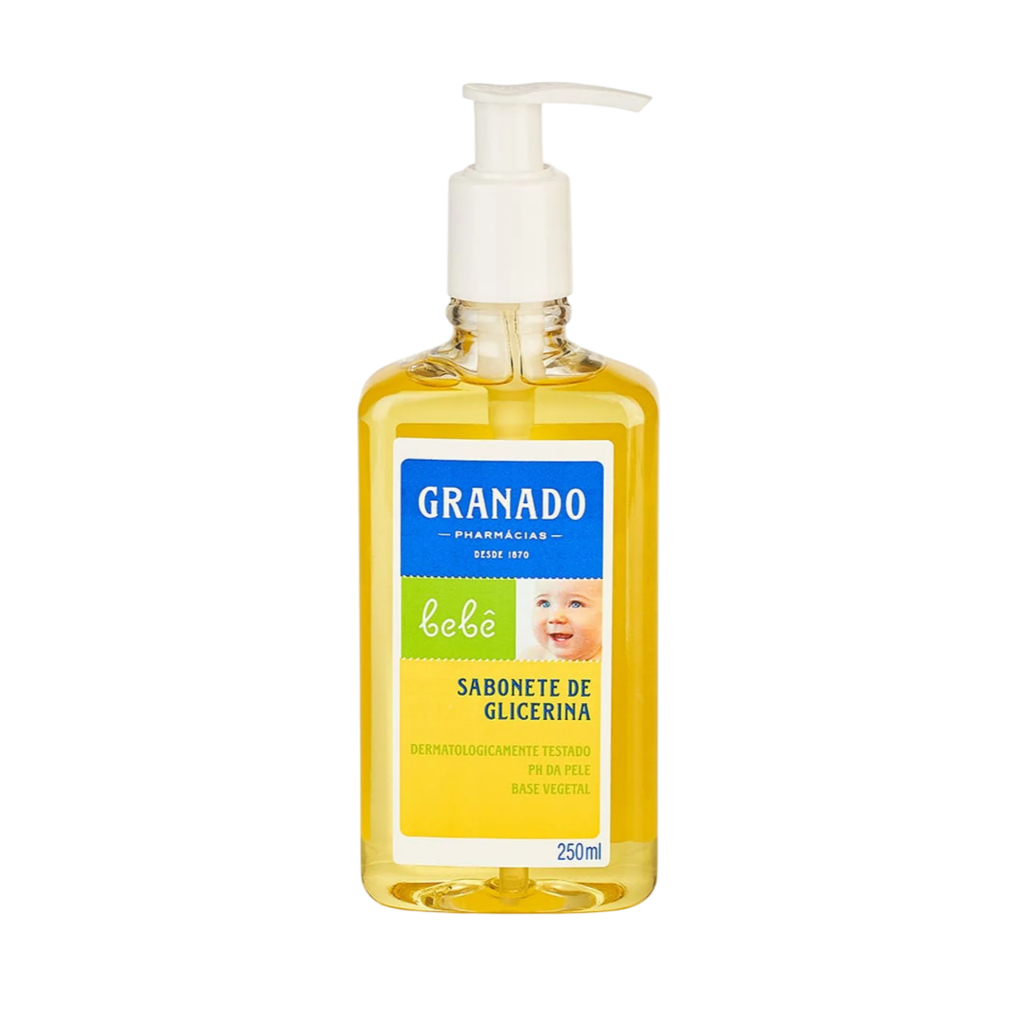 Sabonete Liquido Granado Infantil Bebê Glicerina 250ml em Oferta na Shopee