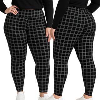 Legging xadrez Quadriculado Jacquard Feminina Cintura alta em Oferta na Shopee