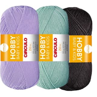 Lã Hobby Baby & Kids 100 Gramas em Oferta na Shopee