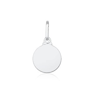 Pingente de Prata 925 Redonda Lisa com 1cm em Oferta na Shopee