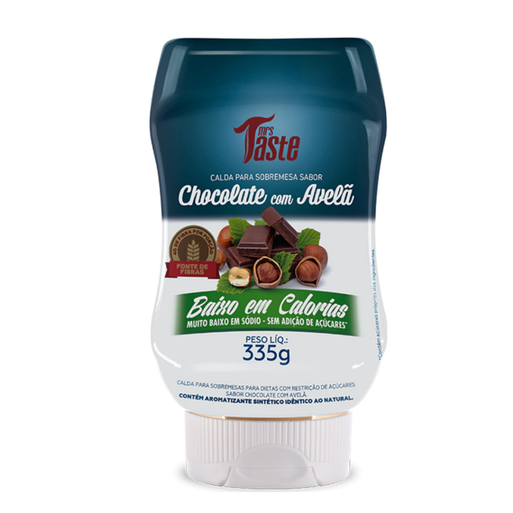Calda de Chocolate com Avelã - Baixo Calorias e Baixo Sódio (335g) - MRS TASTE - Food & Beverages