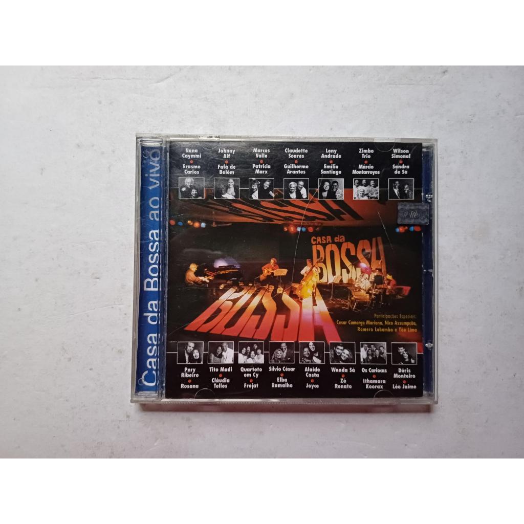 cd Casa da Bossa Ao Vivo - Nana Caymmi Erasmo Carlos Johnny Alf Fafá de Belém Marcos Valle Patrícia Marx e outros
