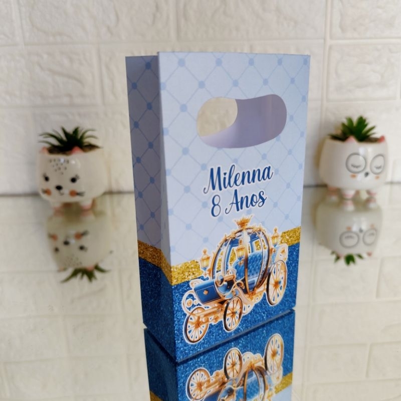 Kit Sacolinhas CINDERELA BABY/CUTE - Kit Lembrancinhas Personalizadas | Mimos | Surpresa | Festa (PEGUE E MONTE)