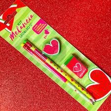 Kit Escolar Lápis, Borracha e Apontador Melancia | Leo&Leo