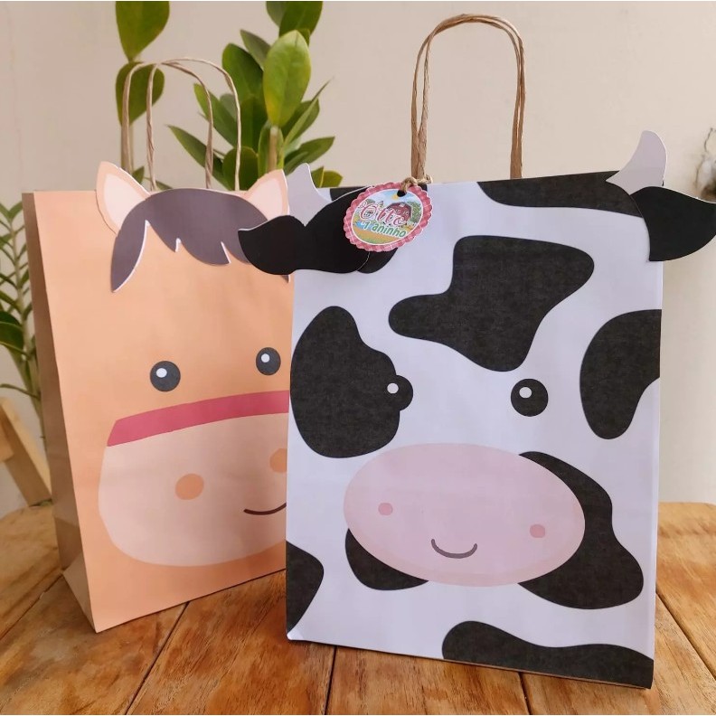 Sacola Surpresa FAZENDINHA ANIMAIZINHOS | Personalizados | Lembrancinhas | Decoração Infantil | Aniversário