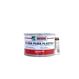 Massa Poliéster p/ Plástico Maxi Rubber em Oferta na Shopee