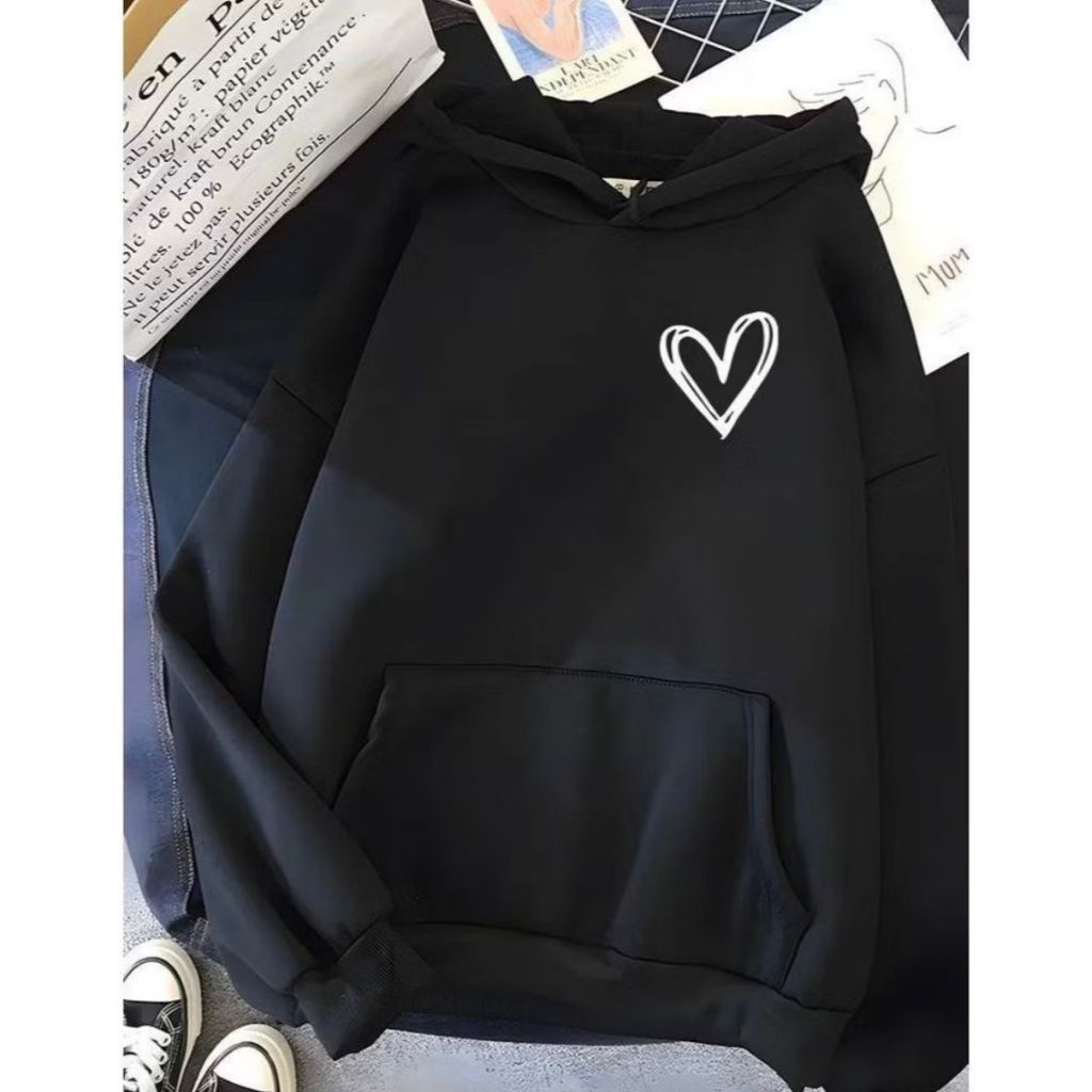 Moletom Feminino Fofo Moletom De Coração Feminino Casaco Feminino