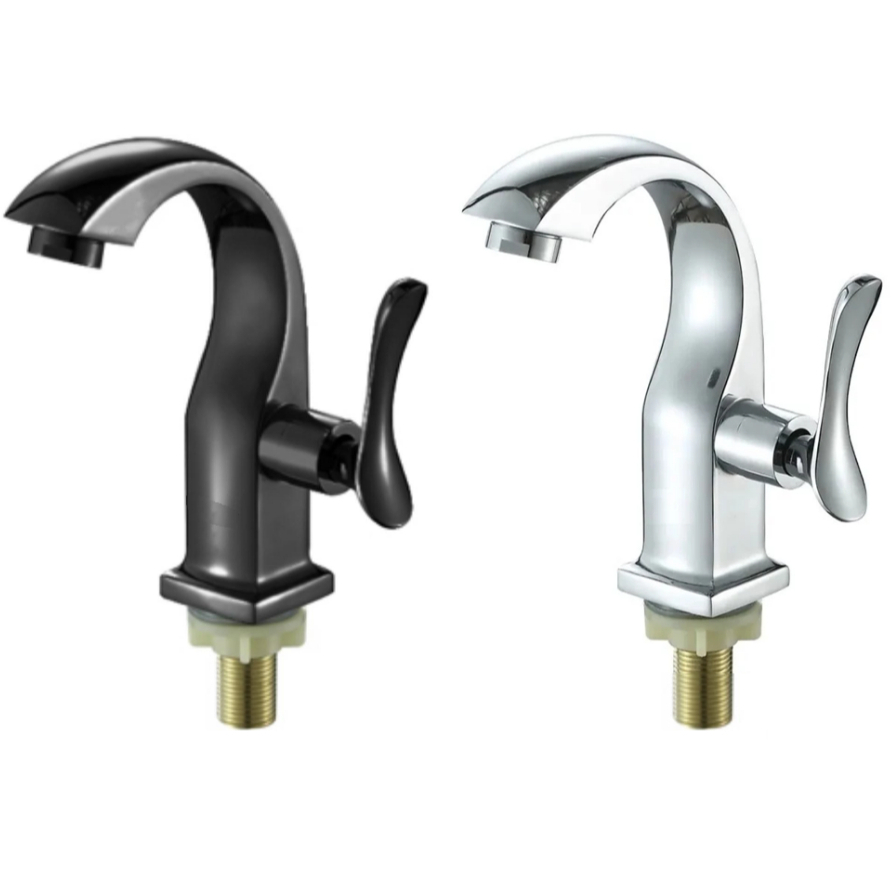 Torneira Para Banheiro Lavatório Luxo 100 % metal  Curvada em Oferta na Shopee