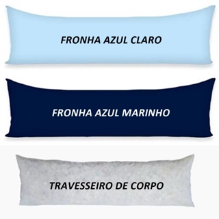 Kit Travesseiro de corpo Xuxão + 2 fronhas 140 x 40 cm com ziper escondido em Oferta na Shopee