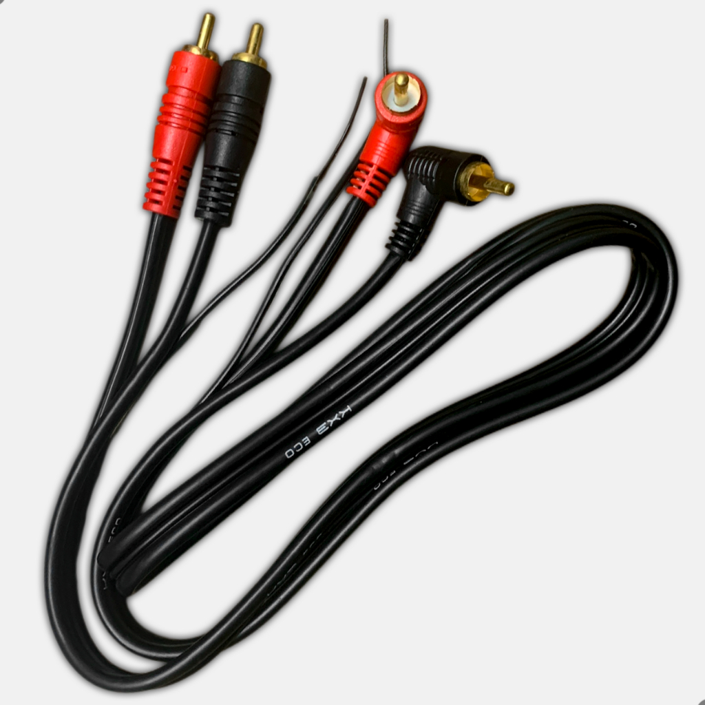 Cabo RCA TechOne 1 Metro Cabo Emborrachado Som Automotivo Para Carro em Oferta na Shopee