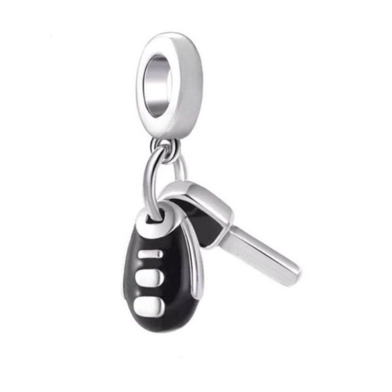 Berloque Chave do Carro Prata 925 Com Certificado em Oferta na Shopee