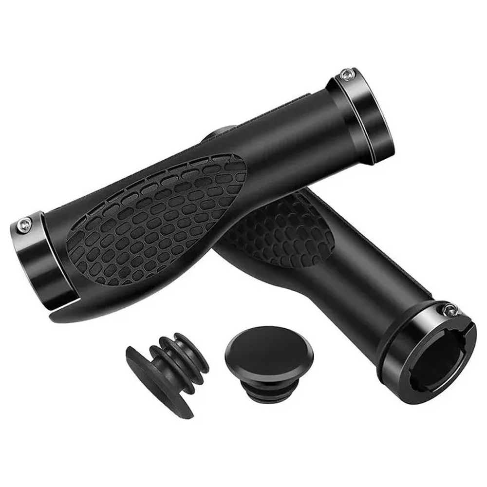 Punho de Borracha GTS com Trava Dupla – Manopla Ergonômica para Bicicleta