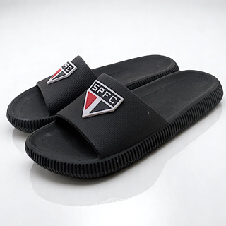 Chinelo Infantil Slide Nuvem Menino Time de Futebol Tricolor em Oferta na Shopee