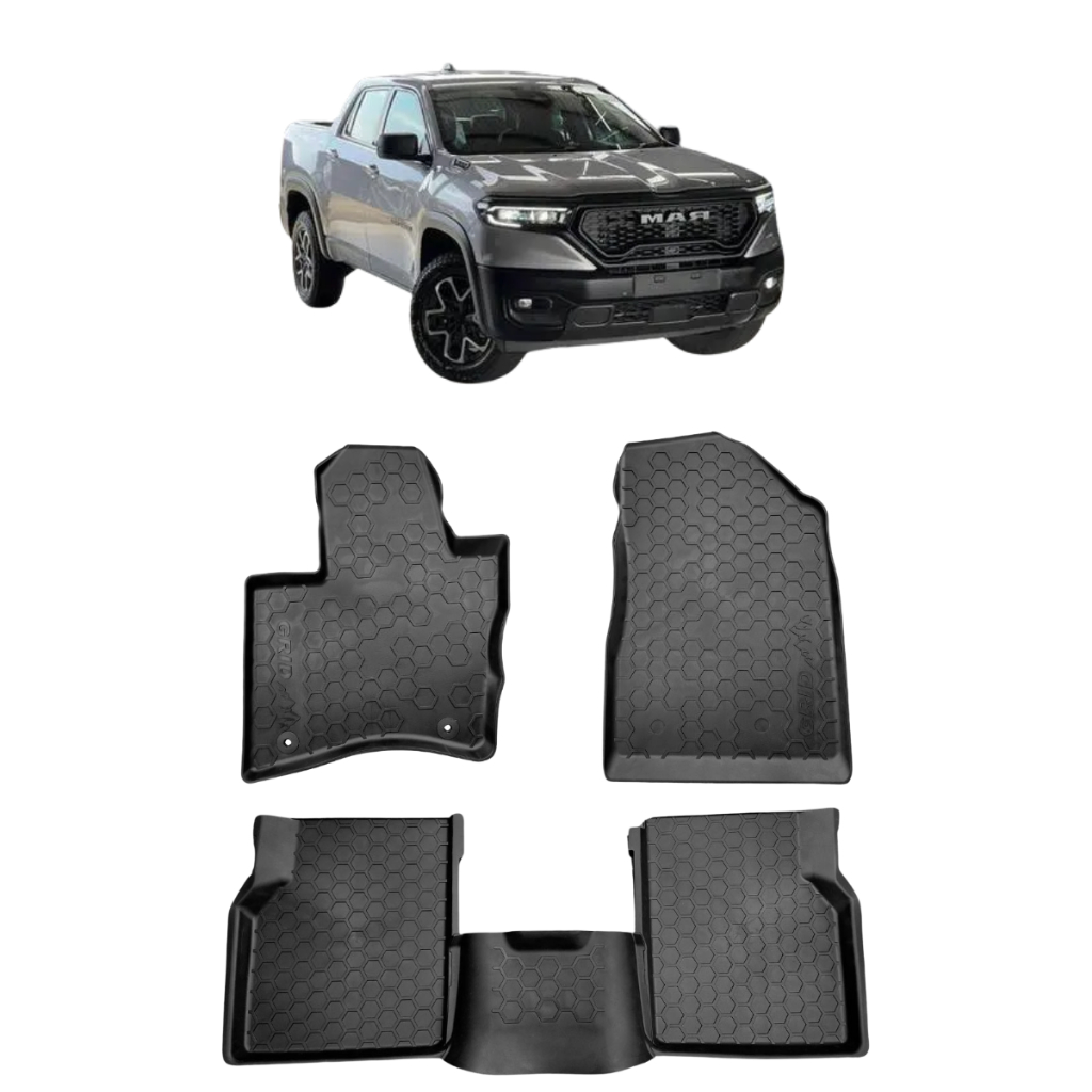 Tapete Bandeja Ram Rampage 5 Peças Tpe Flexível 2024 2025 - Spare Parts and Accessories for Vehicles