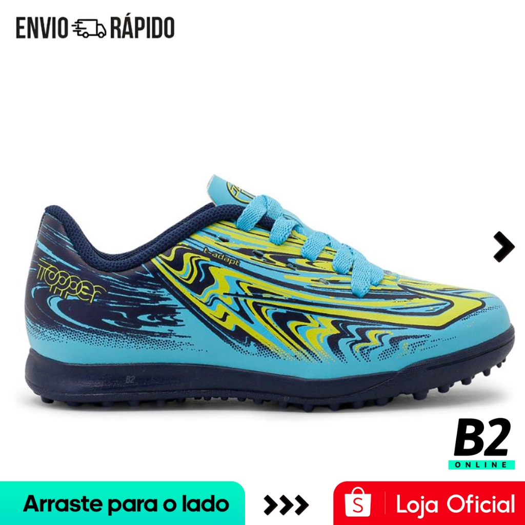 Chuteira Society Topper Strike 5 Juvenil 100% Original Com Nota Fiscal e Garantia - Sports & Outdoors
