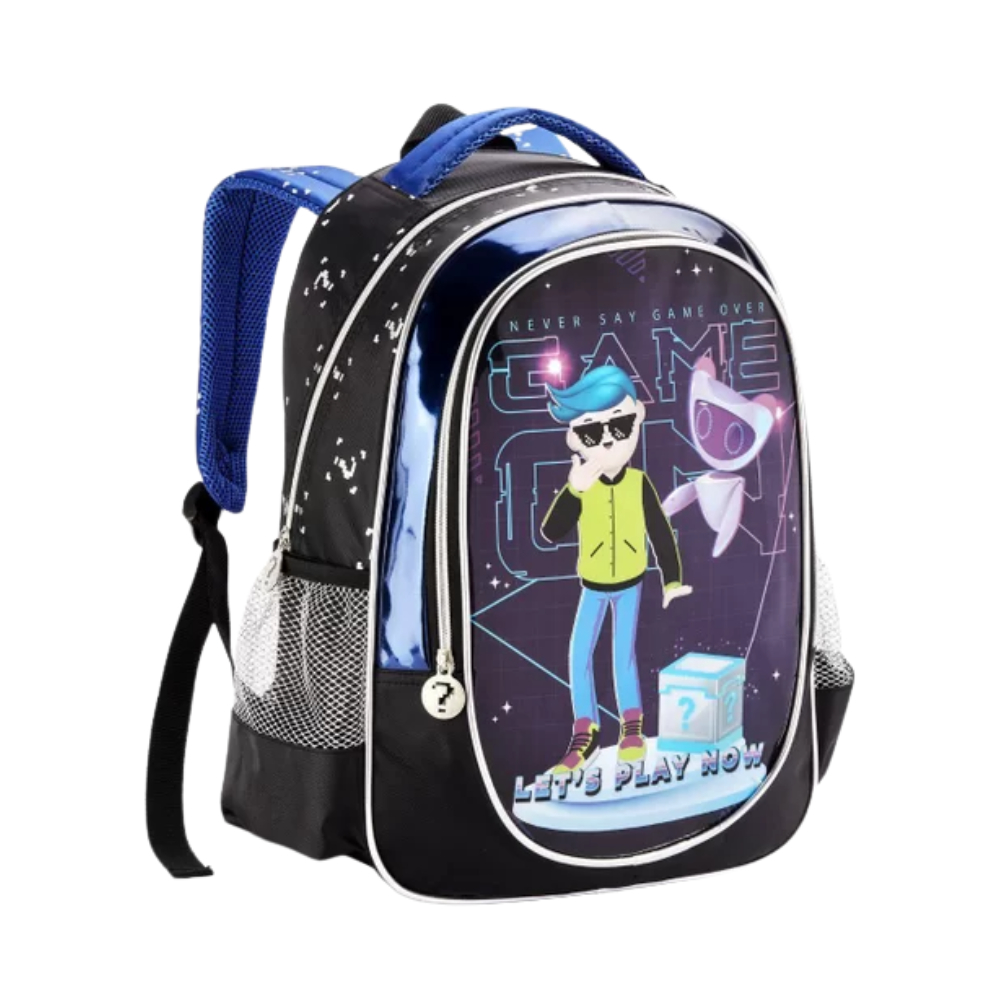 Mochila Infantil Menino Escolar Video Game Pk Xp Grande e Pequena Reforçada Denlex