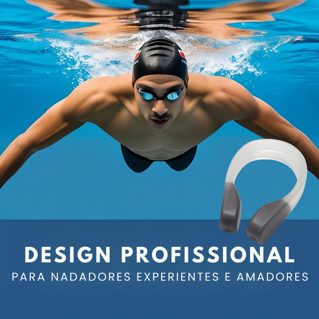 Protetor Nasal Natação Hammerhead Mergulho Nose Clip Pro Piscina Treino Adulto J