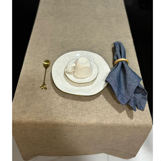 Trilho Caminho de Mesa Impermeável Limpa Fácil Juta PVC Areia, Preto, Cinza, Marrom 140cm em Oferta na Shopee