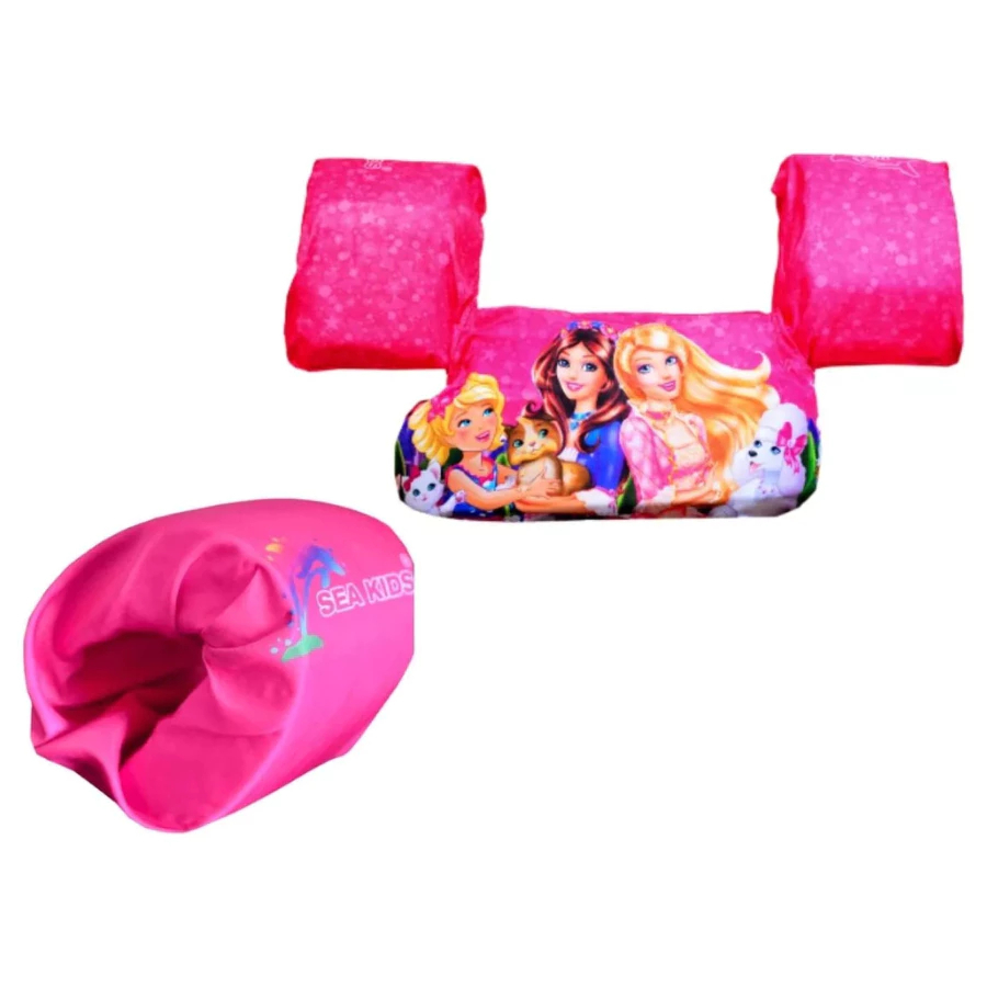Boia infantil Colete Salva-Vidas SeaKids + Boia de seguraçar criança 1 a 9 anos 10 ã 35 kg