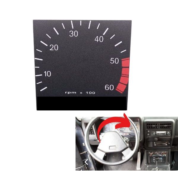 ADESIVO CONTA-GIROS OPALA, CARAVAN PAINEL 6000RPM / APLIQUE LINHA A PARTIR DE 81
