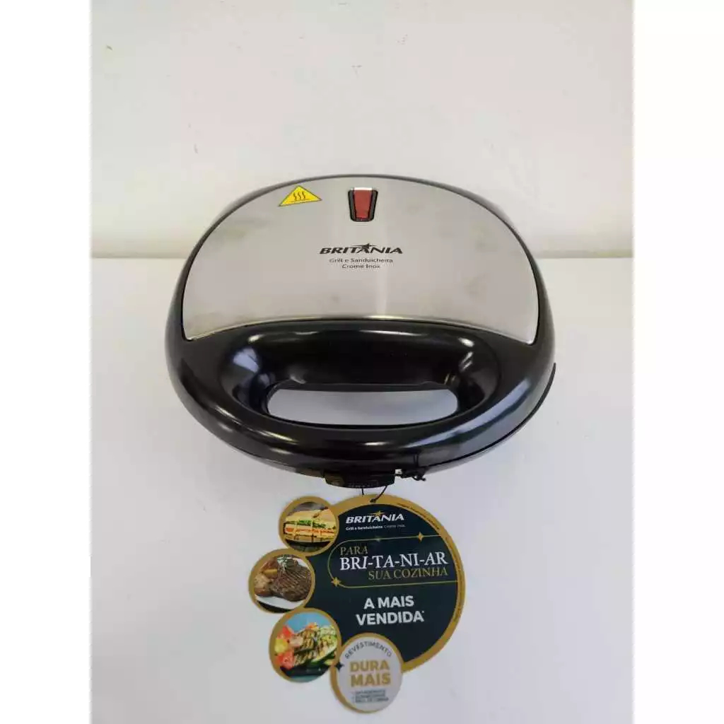 Grill Crome Inox Britânia 127v Peça Mostruário de Loja