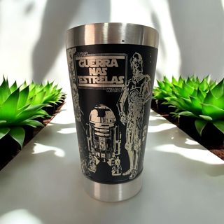 Copo Térmico 473ml Personalizado 360° Star Wars em Oferta na Shopee