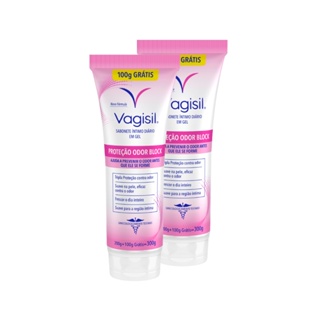 Kit 2x Vagisil Sabonete Líquido Íntimo Odor Block 200 + 100g Grátis em Oferta na Shopee