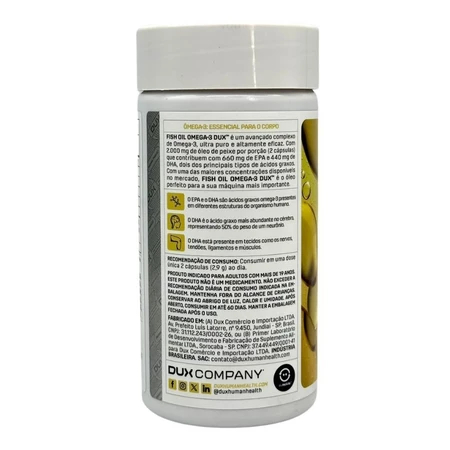 Fish Oil 120 Caps - Omega 3 Dux Nutrition - Original