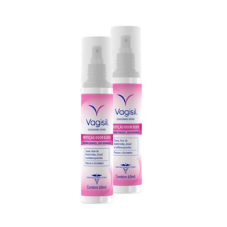 Kit 2x Vagisil Desodorante Íntimo Odor Block 60ml em Oferta na Shopee