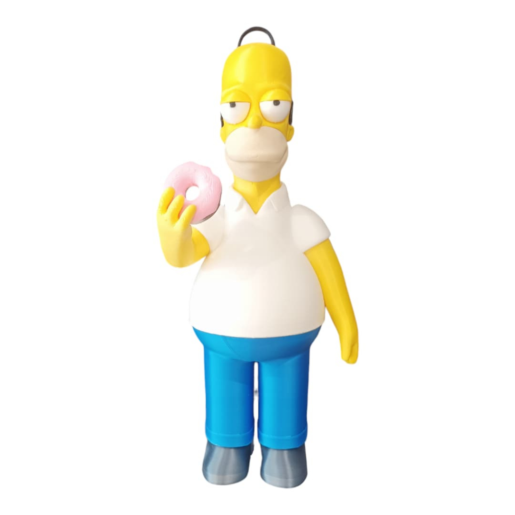 Boneco colecionavel Homer Simpsons 3D Action Figure Colecionável