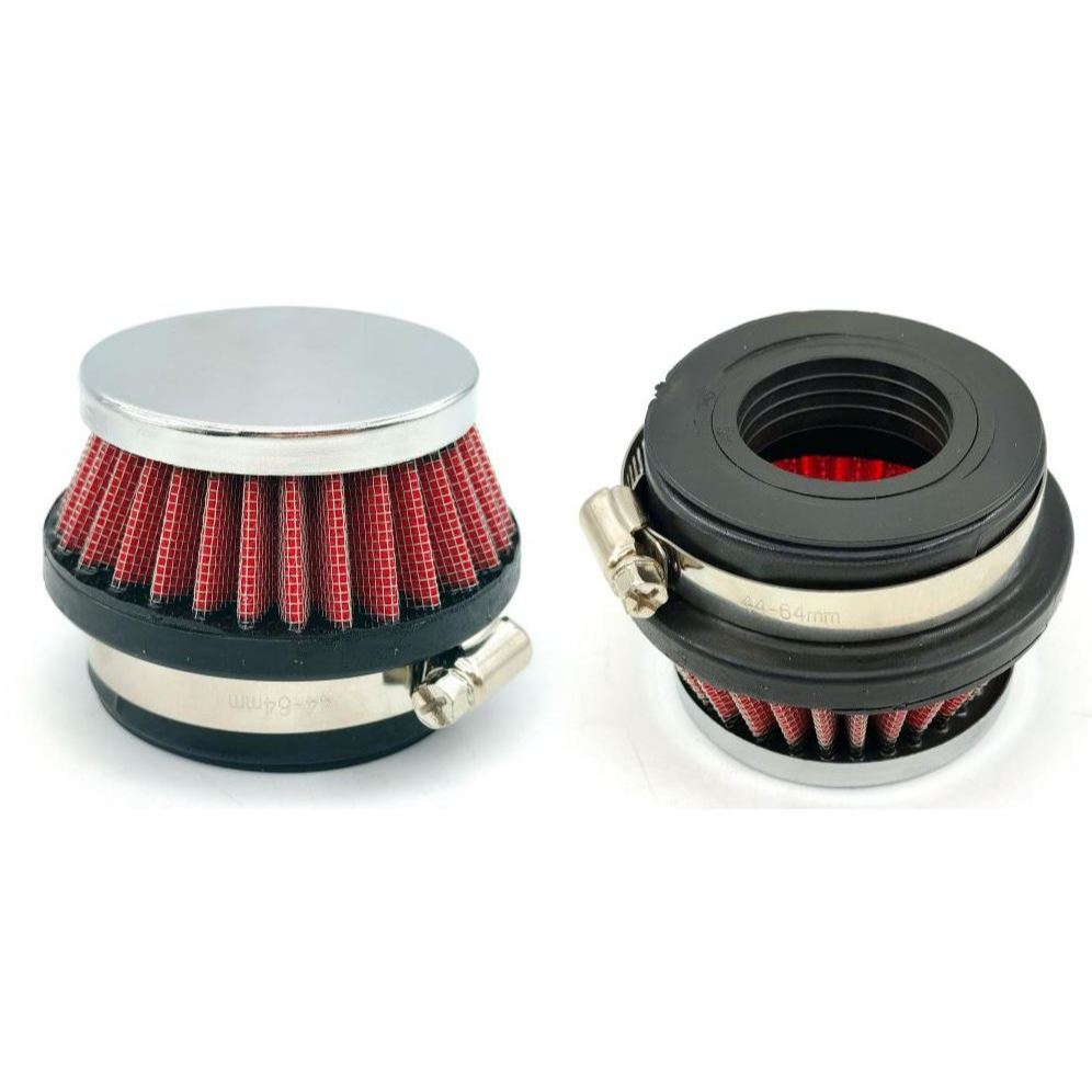 FILTRO AR ESPORTIVO TITAN/FAN/KS/ES 125-150/YBR/FAC-125 MOD REDONDO (4-SAIDA 33mm, 38mm, 43mm, 54mm)