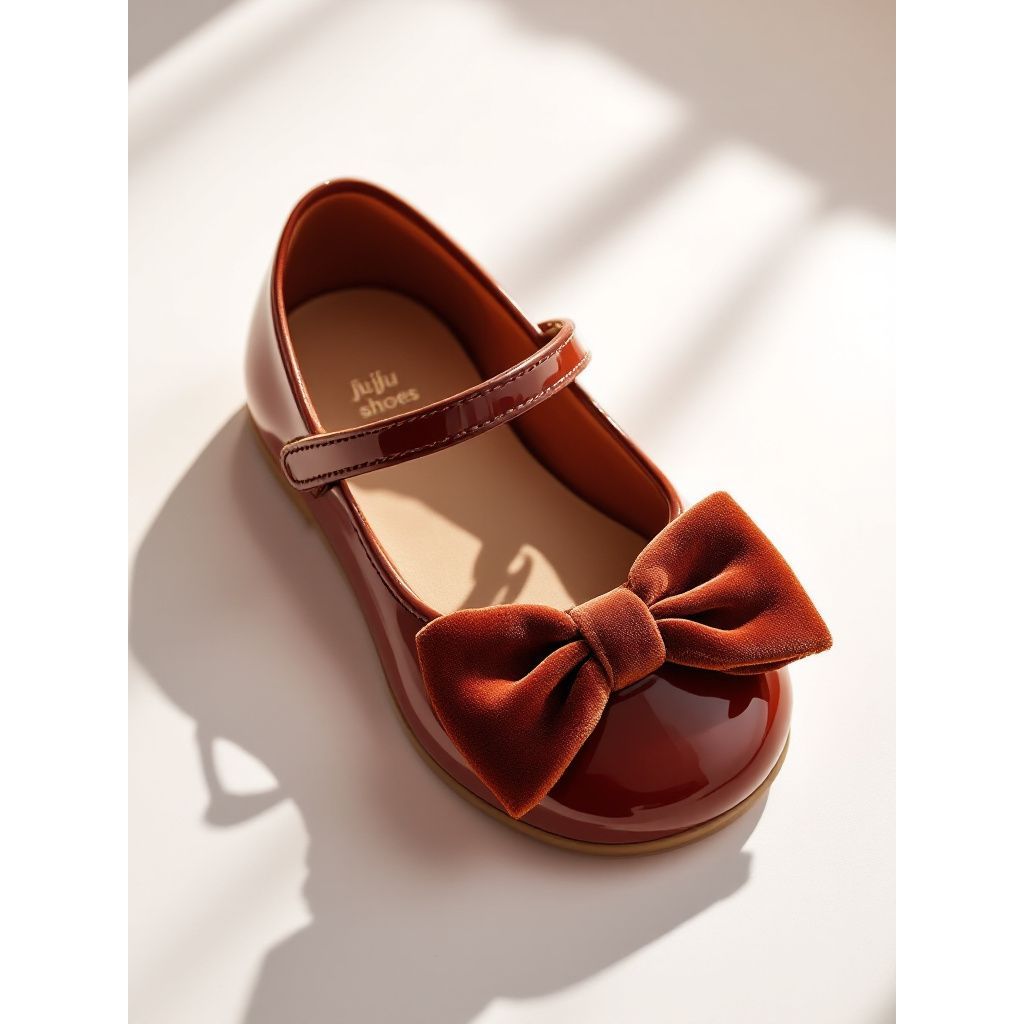 Sapatilha laço inverno marrom infantil sandália menina juju shoes