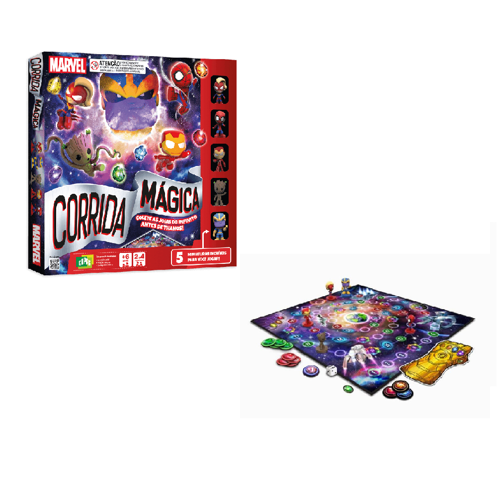 Jogo Corrida Mágica Vingadores Marvel - Copag 35777 em Oferta na Shopee