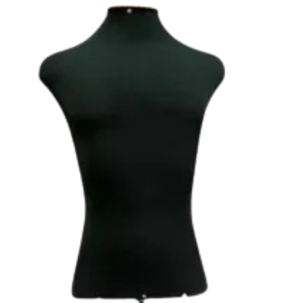 Manequim Masculino Busto Expositor Forrado C/S Pedestal Costureira Loja vitrine confecção