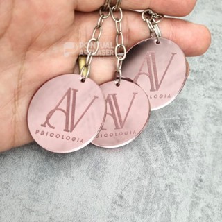 Kit Chaveiro Personalizado Acrílico Espelhado Chaveiro Lembrancinha em Oferta na Shopee